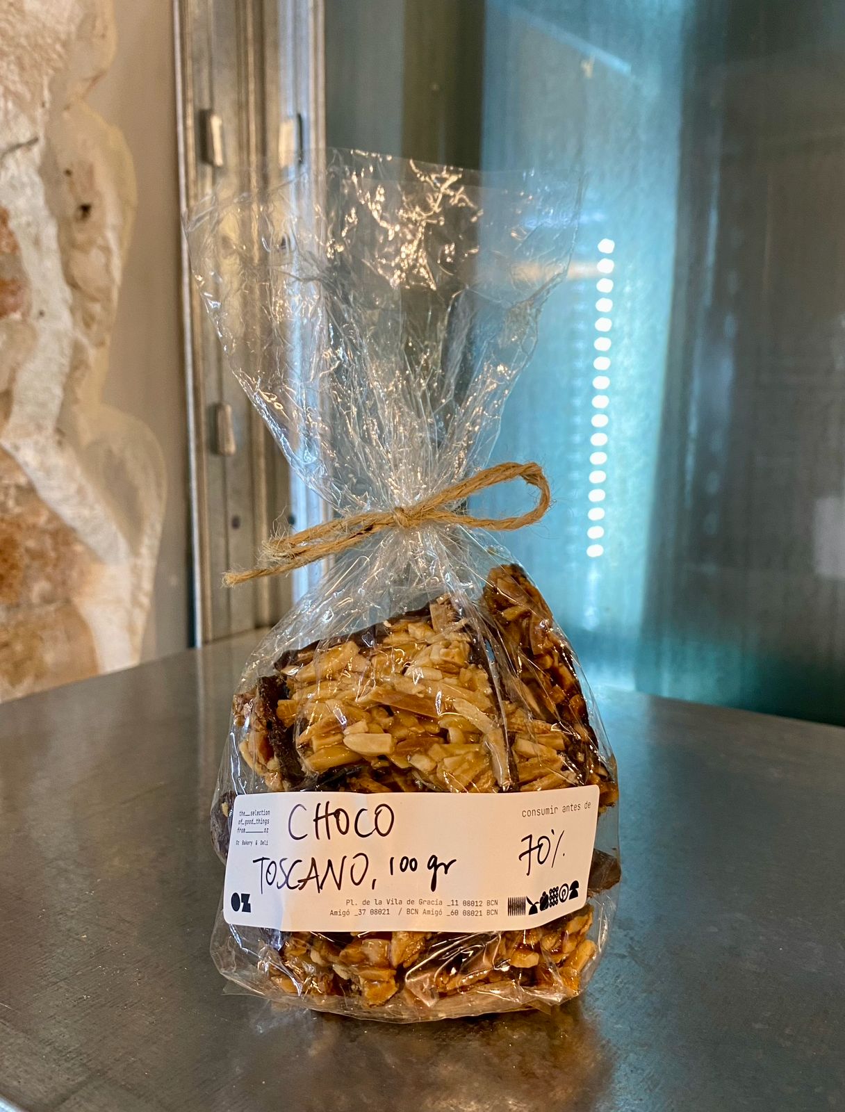 Chocolate Toscano roto 100g bolsa