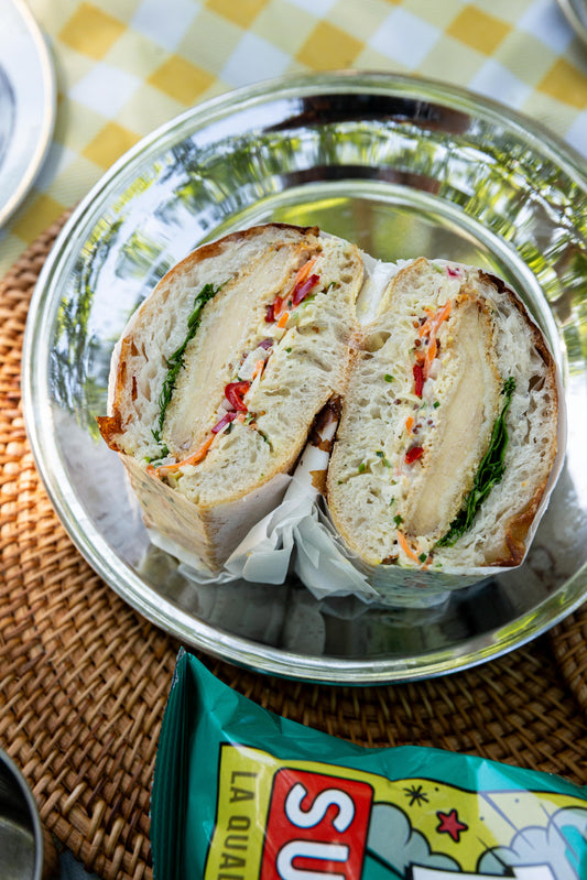 Focaccia con schnitzel