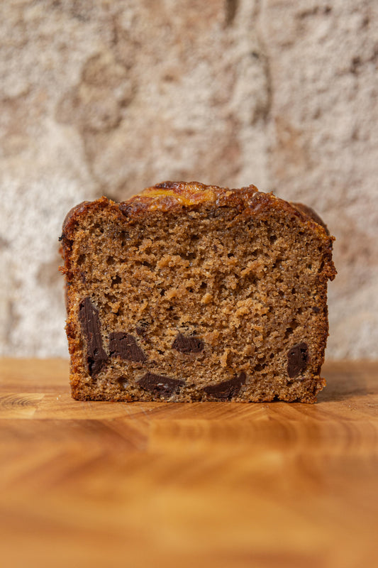 Pastel de plátano y caramelo