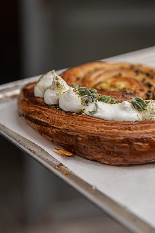 Espiral de labneh zaatar