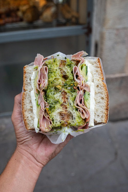 Bocadillo Focaccia Mortadella