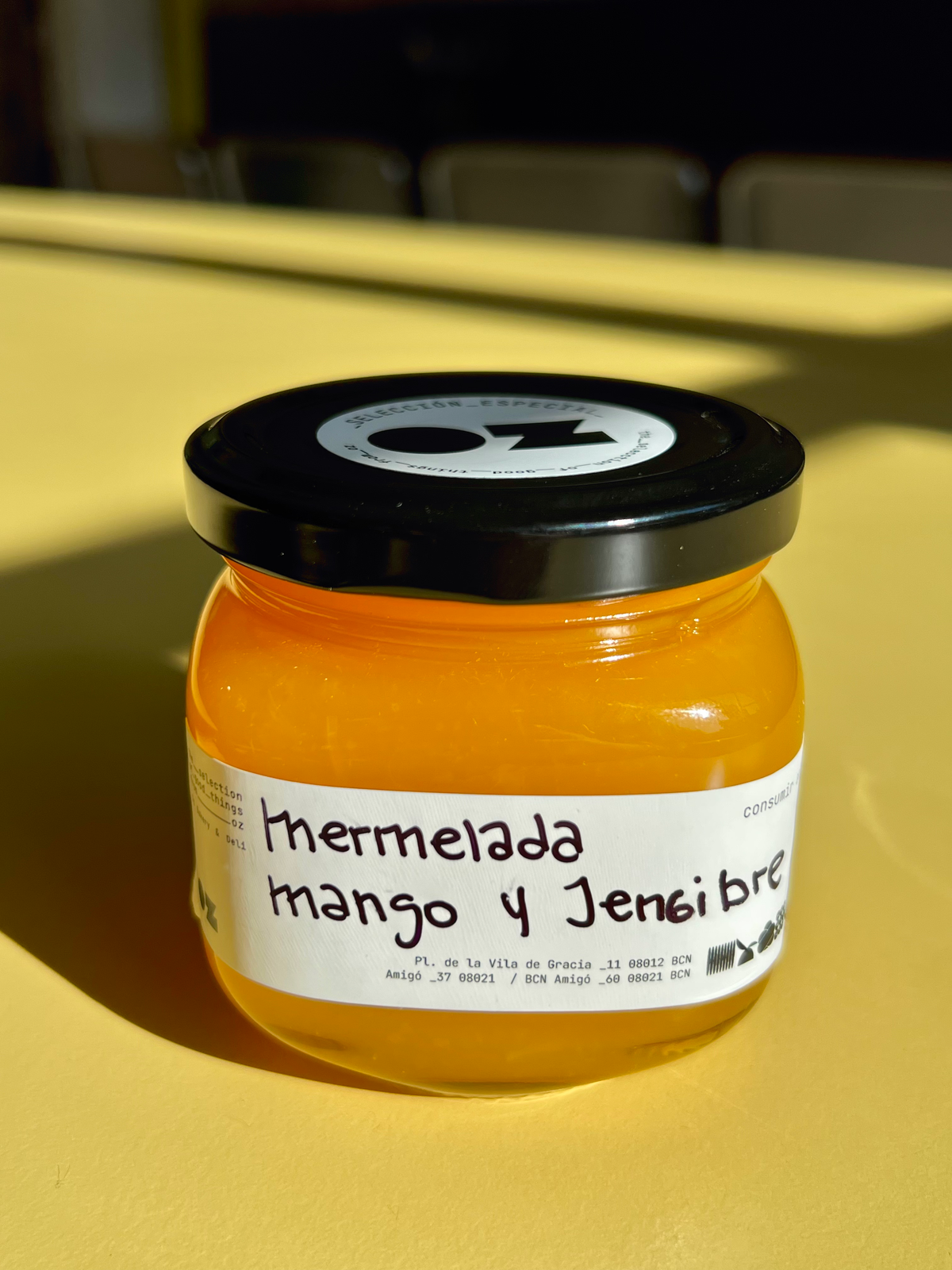 Mermelada de mango y jengibre